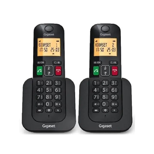 Gigaset Ασύρματο Tηλέφωνο Elemental 400 Duo Black (L36852-H3009-D201)