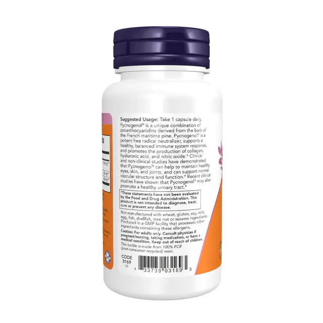 Now Foods Pycnogenol, Extra Strength 150 mg Veg Capsules 3