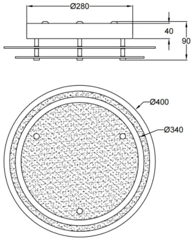 Hill 2958-65 φωτιστικό οροφής Ø40 Άσπρο 2