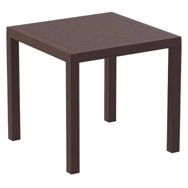 Τραπέζι ARES Καφέ PP 80x80x75cm