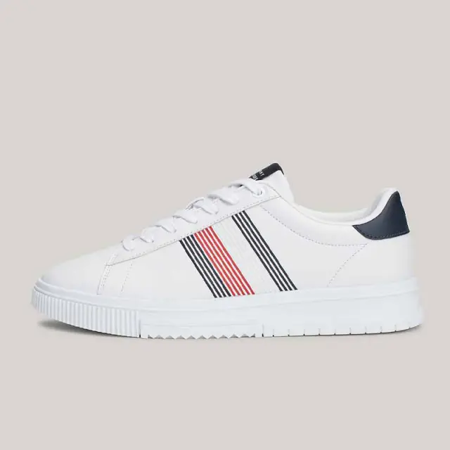 Tommy Hilfiger – Ανδρικά Sneakers Supercup Lth Seasonal FM0FM05129-YBS Λευκό - 46 2
