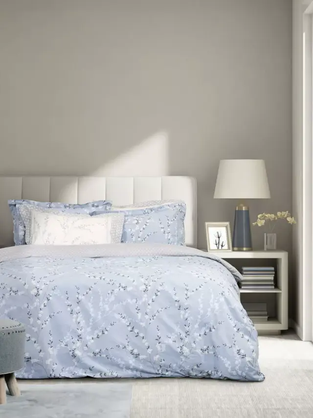 Σετ Παπλωματοθήκη Inverno Μπλε Υπέρδιπλη (1 x 220x240 + 2 Μαξιλαροθήκες Oxford 4 πλευρών 52x72+5)