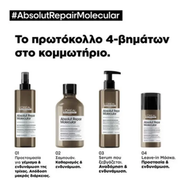 Serie Expert Absolut Repair Molecular Leave-In Μάσκα Μοριακής Επανόρθωσης Για Ταλαιπωρημένα Μαλλιά 2