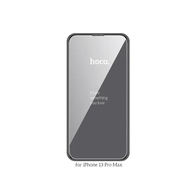 Tempered Glass Hoco A31 3D Full Screen Protection 0.4mm για Apple iPhone 13 Pro Max/ iPhone 14 Plus Μαύρο 3