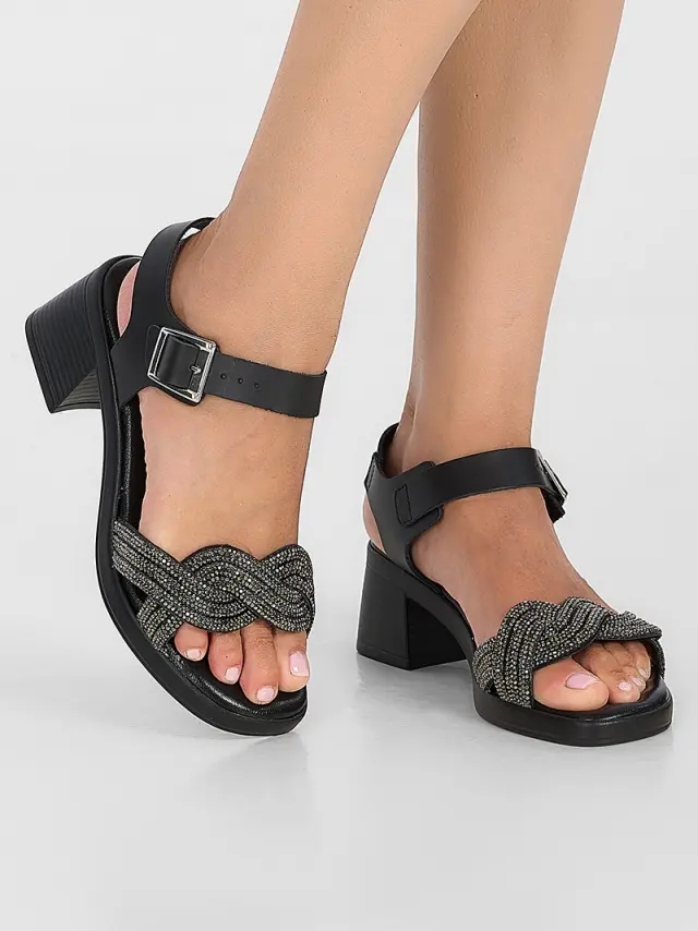 Comodissima Πέδιλα Γυναικείο δέρμα Μαύρο COM/345070 NERO/NERO 2