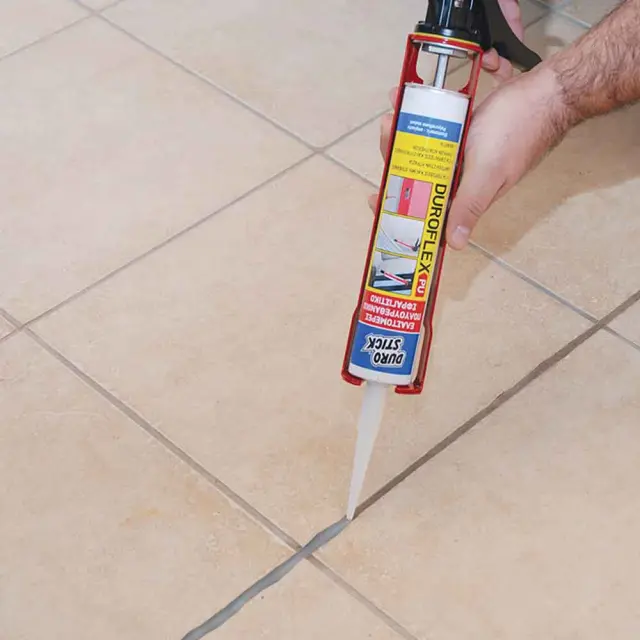 DUROSTICK Ελαστομερές πολυουρεθανικό σφραγιστικό DUROFLEX-PU Λευκό 310ml 2