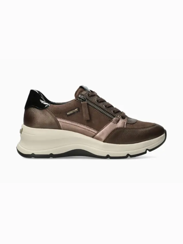 Mephisto Sneakers Γυναικείο δέρμα Μπρονζέ MEP/HANOUK BRONZE - 36 3