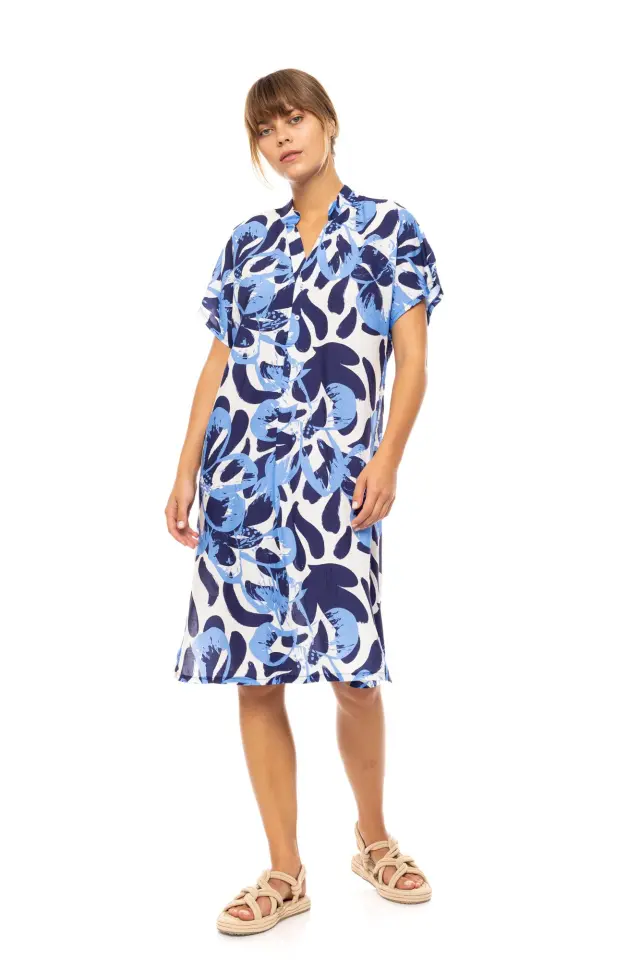 Beachwear Abstact Floral B575 Type Pink Label 2