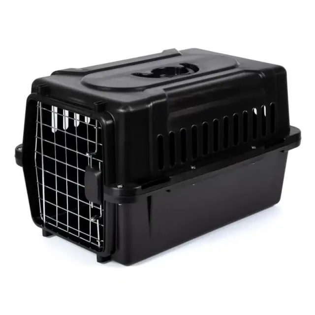OAS Box Μεταφοράς με Μεταλλική Πόρτα Μαύρο (58x35x36cm) 18x58x35cm Μαύρο
