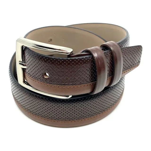 Καφέ με Ταμπά Ζώνη P.U. Leather 3,5 cm - 105cm