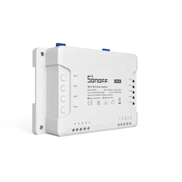 Sonoff Έξυπνος Ενδιάμεσος Διακόπτης 4CHR3 (Λευκό) 2