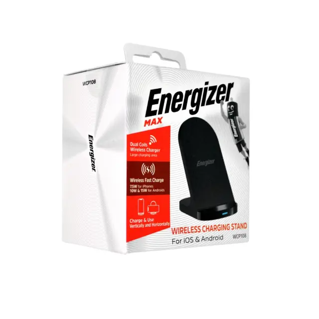 Ασύρματος Φορτιστής Energizer WCP108 15W Fast Charge USB-C Μαύρος 2