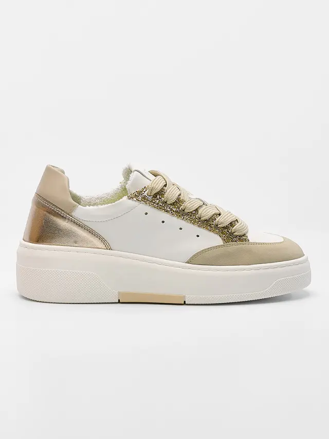 Comart Sneakers Γυναικείο HT Άσπρο ART/5576 CHAMPAGNE 3