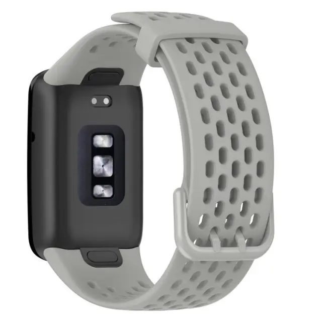 Breathable Λουράκι Σιλικόνης Για Xiaomi Mi Band 7 Pro - Grey OEM 2