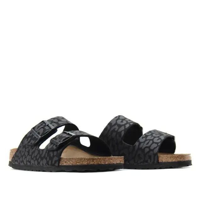 Γυναικεία Ανατομικά Σανδάλια Birkenstock Arizona Bs 1030563 Leo Black Narrow Fit Μαύρο - 37 2