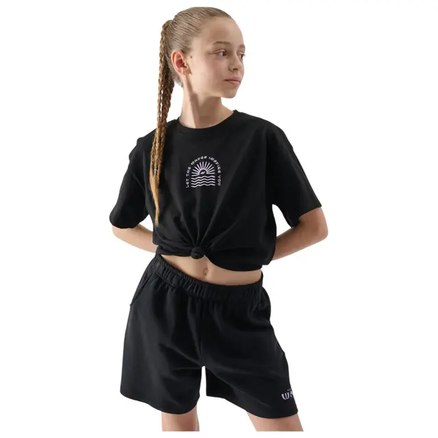 4F T-shirt Black 4FJWSS25TTSHF1872-20 - 146
