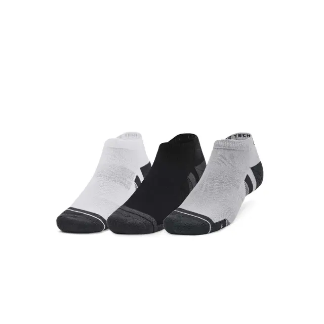 Under Armour Unisex Performance Tech 3 Pack Low Cut Socks Μαύρο - Άσπρο - Γκρι 1379504-011 (Under Armour)