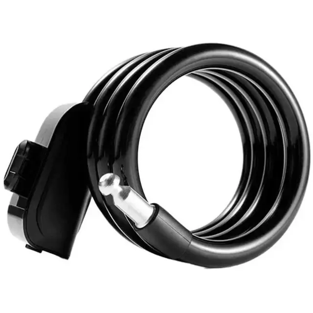 Κλειδαριά Ποδηλάτου Rockbros RKS515-BK με Κλειδί 1,1m Μαύρη 2