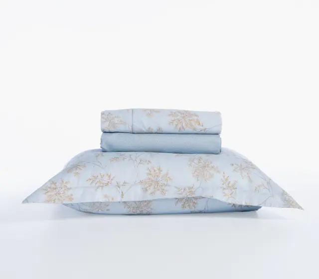 Nef-Nef Homeware Σετ Σεντόνια Υπέρδιπλα Foxy Βαμβακοσατέν 240x270 Μπλε