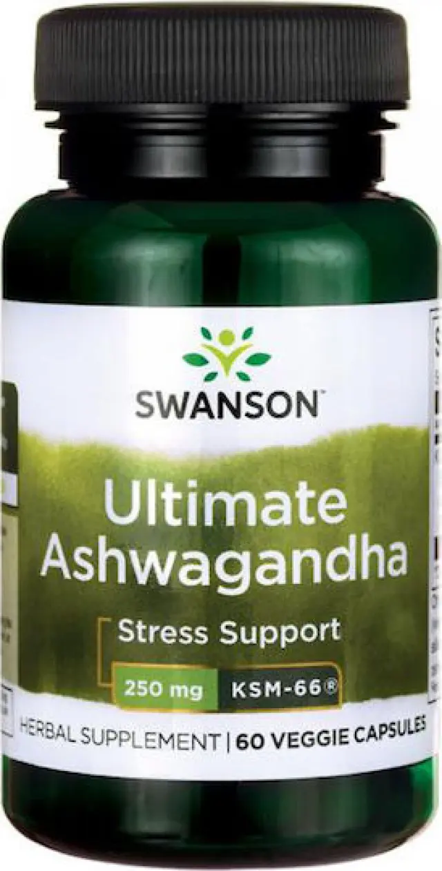 Swanson Ultimate Ashwagandha - KSM-66 250mg 60 Veg Caps (087614210032)