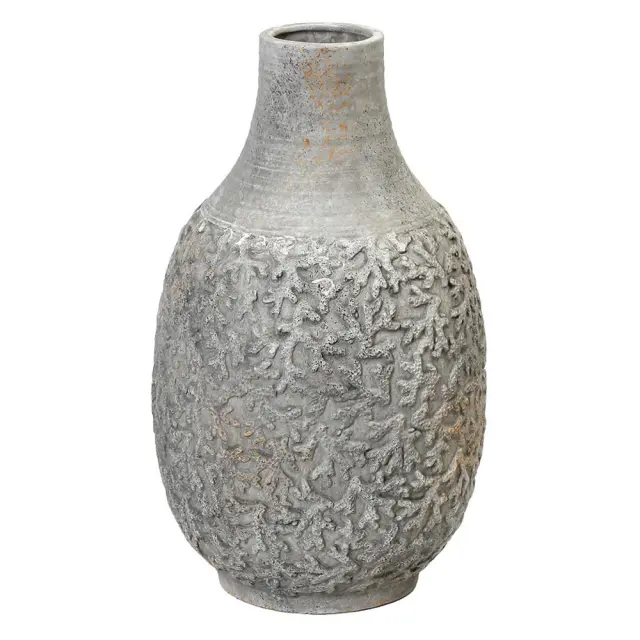 Βάζο γκρι κεραμικό 27x27x37cm Espiel TAS234