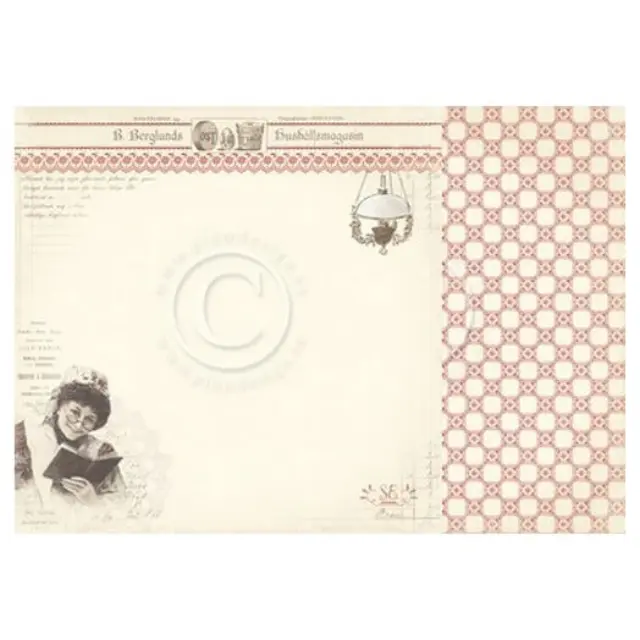Χαρτί Scrapbooking Pion Design, Siri's Kitchen, διπλής όψης