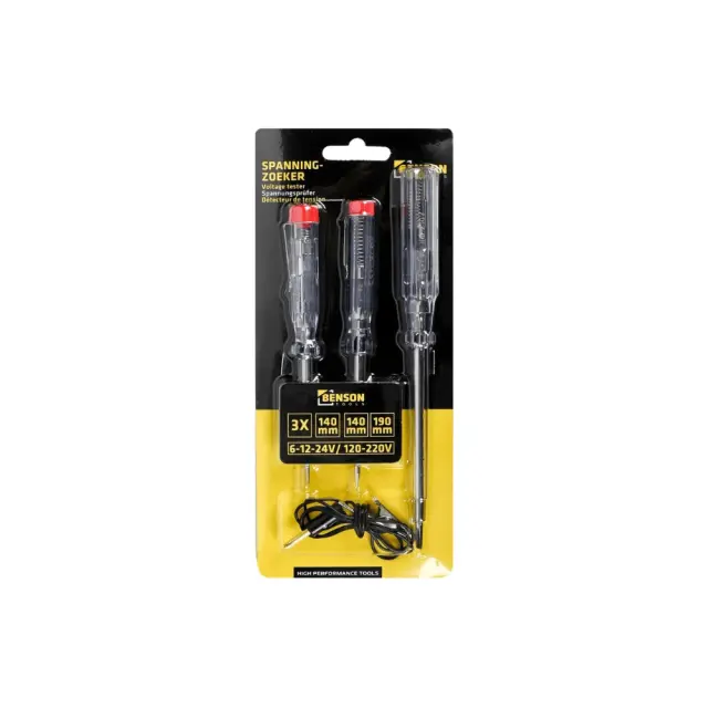 Εργαλείο Ελέγχου Τάσης Benson 6V 12V & 24V - Σετ 4 Τεμαχίων