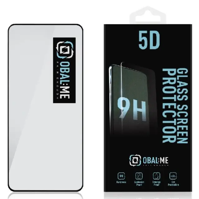 OBAL:ME 5D Glass Screen Protector for Xiaomi Redmi Note 13 Pro 4G/5G Black