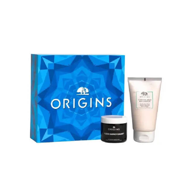Origins Mix & Match Detox Set, Σετ Περιποίησης Προσώπου, Checks And Balances Frothy Face Wash Αφρός Καθαρισμού 150ml & Clear Improvement Soft Purifying Charcoal Mask, Μάσκα Προσώπου 75ml, 1σετ