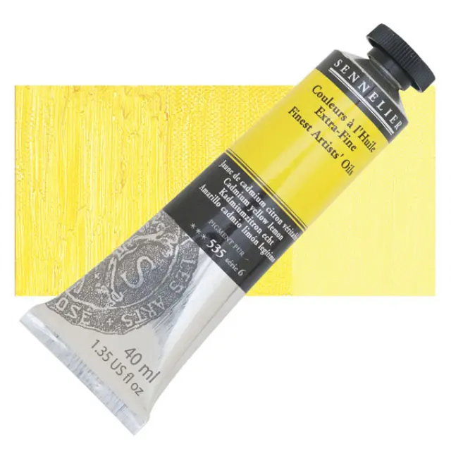 Sennelier Λάδι Finest Artists Oil 535 Cadmium Yellow Lemon - 40ml