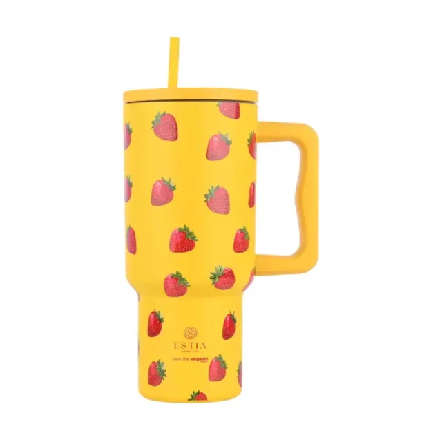 Estia® Straw Tumbler XL Sta Ποτήρι Θερμός 900ml- Berry Bright (01-32029)