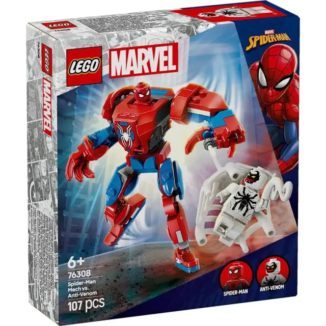 LEGO Spider-Man Spider-Man Mech vs. Anti-Venom για 6+ Ετών 107τμχ