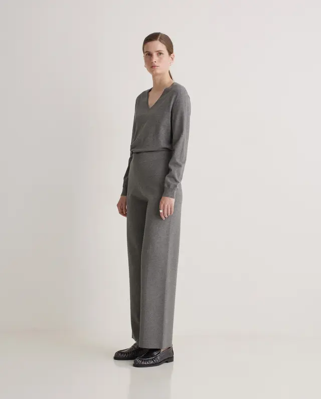 YERSE REGULAR-FIT TROUSER (43511-GREY) - M 3