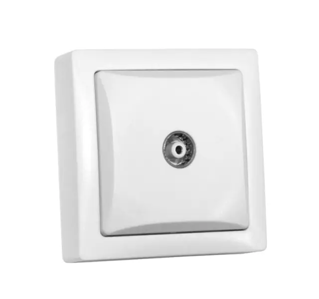 ΠΡΙΖΑ TV ΤΕΡΜΑΤΙΚΗ ΕΠΙΤΟΙΧΗ ΜΟΝΗ IP20 ΛΕΥΚΗ(COXIAL)