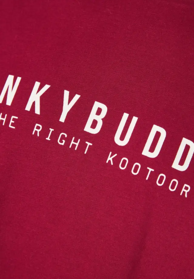 FunkyBuddha ανδρική μονόχρωμη μπλούζα με λογότυπο FBM014-002-07-3 2