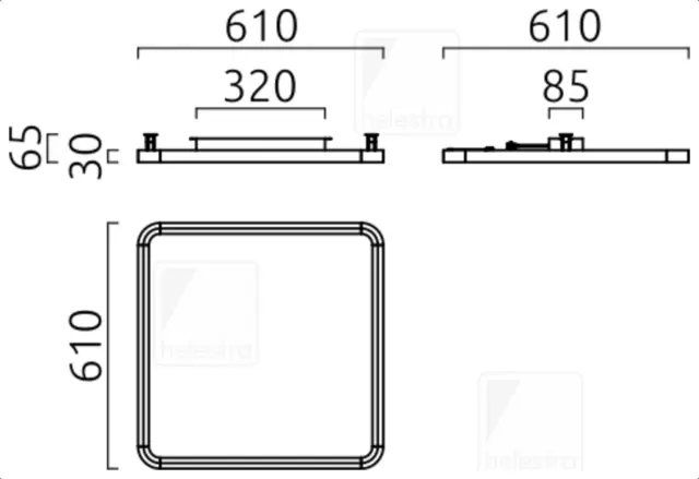 VIRTO Φωτιστικό Οροφής LED Direct / Indirect – Ultra Flat 3000K Dimmable Άσπρο 2