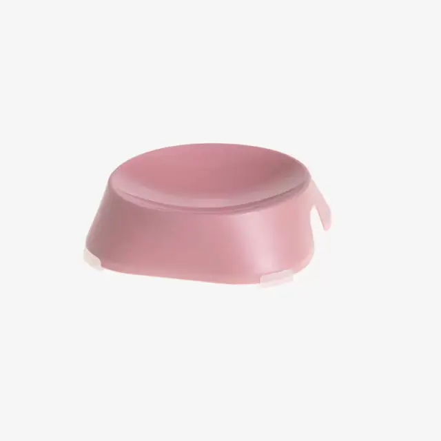 Fiboo Αντιολισθητικό Επίπεδο Μπολ Για Γάτες Από Ανακυκλωμένο Πλαστικό Ροζ Μονόχρωμο