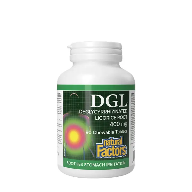 Natural Factors DGL Deglycyrrhizinated Licorice Root 400 mg
