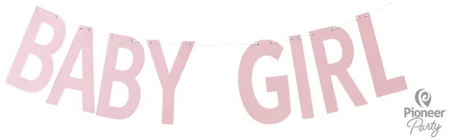 Γιρλάντα Γράμματα Baby Girl Pink / 200 εκ
