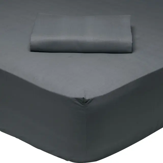 Σεντόνι Τεμάχιο Ημίδιπλο με Λάστιχο 120x200+35 Γκρι Das Home 1007