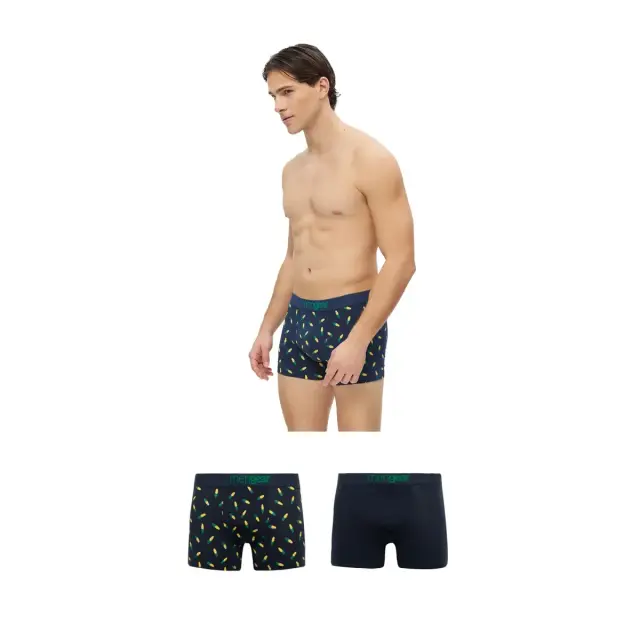 Minerva Ανδρικό Boxer Mengear Corn Comb - Διπλό Πακέτο, Χρώμα Μαρίν