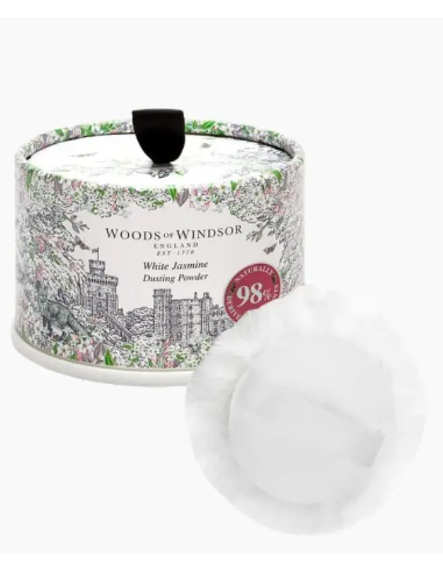 WOODS OF WINDSOR White Jasmine Dusting Powder Πούδρα Σώματος με άρωμα Γιασεμί 100g