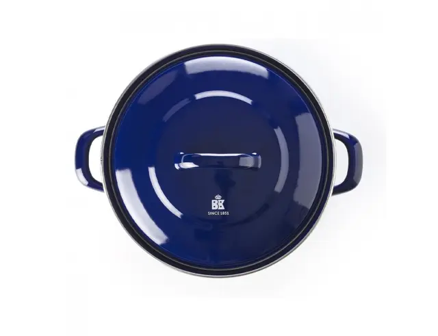 Κατσαρόλα BK Dutch Oven Indigo με καπάκι, εμαγιέ επίστρωση, διάμετρο 22cm και χωρητικότητα 3.3L - Blue 25879 2