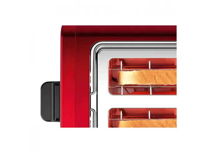 Φρυγανιέρα Bosch DesignLine TAT3P424 με ισχύ 970W και χωρητικότητα 2 φέτες ψωμιού - Red TAT3P424 3