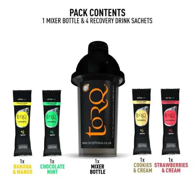 TORQ Bottle Mixer + 4x 50gr Recovery Drink Sachets 2