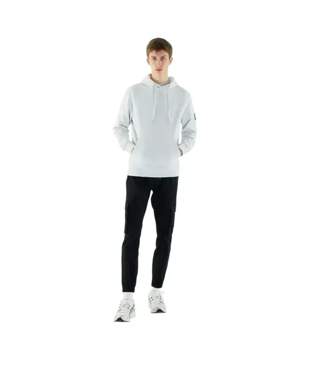 Calvin Klein - Ανδρικό Φούτερ με Κουκούλα J30J323430-PC8 Γκρι - 2XL 2