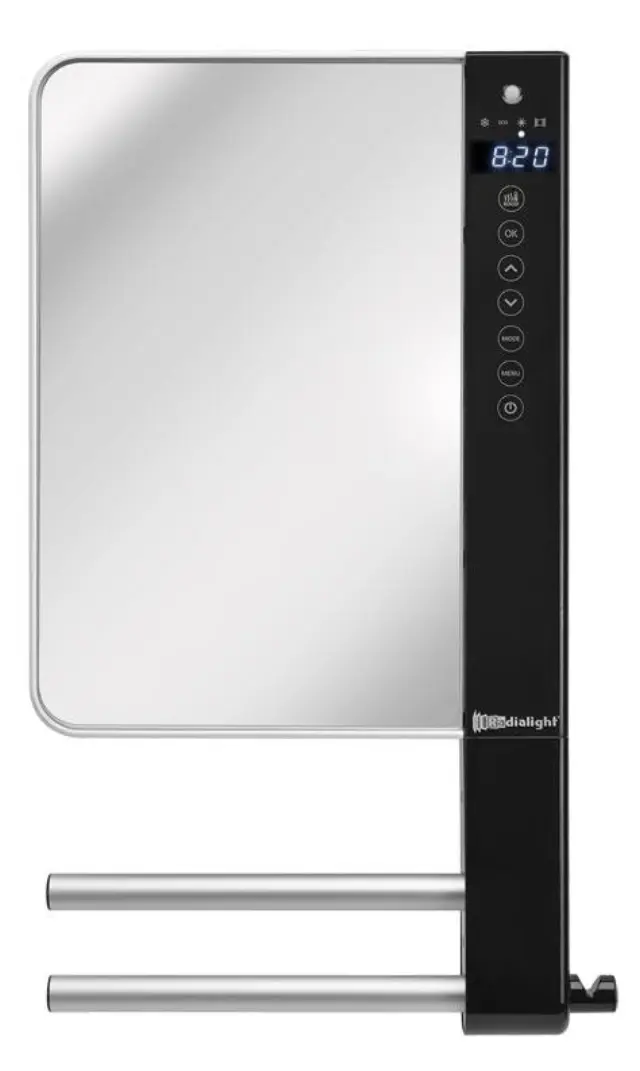 Radialight Windy Visio 1800 Watt - Ψηφιακό Αερόθερμο Μπάνιου με Πρόσοψη Καθρέπτη 2