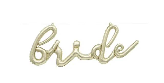 Μπαλόνι Φοιλ Bride Χρυσό /BACHELOR PARTY/WEDDING 90X 35 εκ