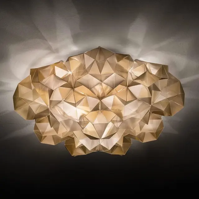 Drusa Ceiling Wall Velvet Φωτιστικό Οροφής και Τοίχου Ø60 Χρυσό