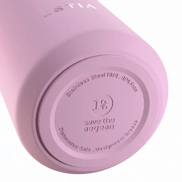 Estia Travel Flask Save The Aegean Pulse Lavender καπάκι leak proof 0.5lt 3